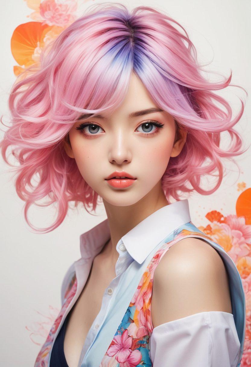 A vibrant collage showcasing passionate manga artists in various stages of creation, surrounded by colorful manga panels depicting sensual storytelling moments. Include dynamic poses, expressive facial features, and intricate details illustrating the emotional depth of their characters. The background should feature a soft blend of pastel colors and patterns reminiscent of manga aesthetics, creating a lively yet harmonious atmosphere. super-realistic. vibrant colors. white background.